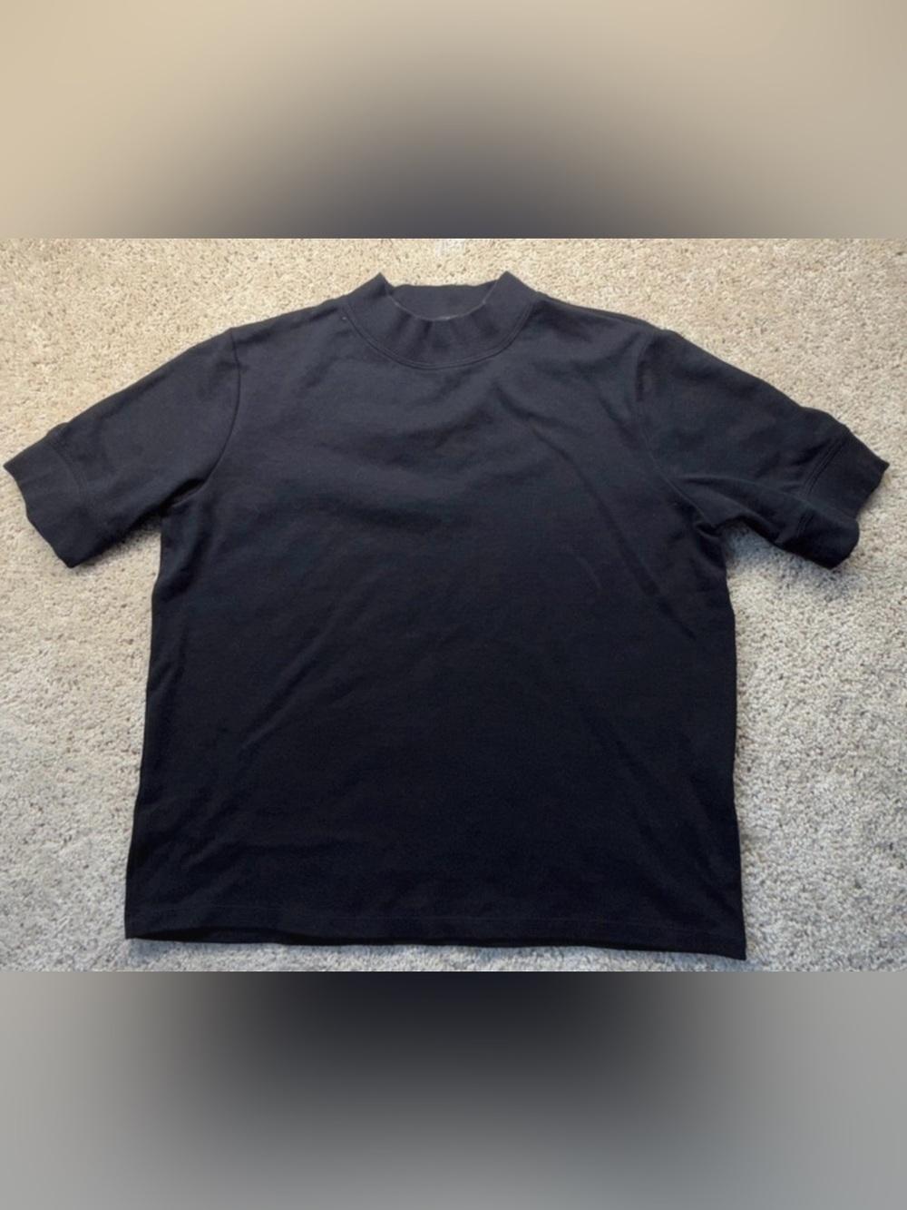 Zara Minimalist Mock-neck Tee